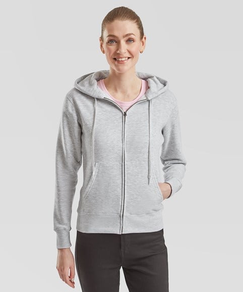 SS312: Premium Ladies 70/30 Hooded Sweatshirt Jacket Womens Hoodies Fruit of the Loom
