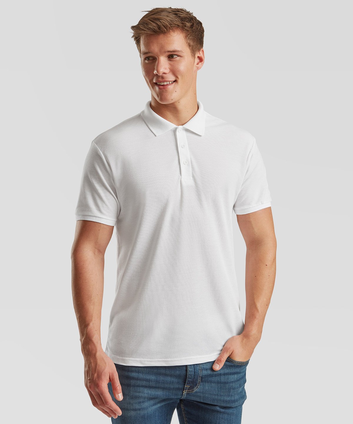 SS402: Mens 65/35 Polo Mens Polos Fruit of the Loom