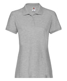 SS505: Ladies Premium Polo Shirt Womens Polos Fruit of the Loom Athletic Heather XS