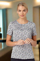 Suzie Ladies Round Neck Blouse Blouses Vortex Designs Sky Blue 6