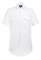 Syracuse Men's Pilot Shirt Mens Short Sleeve Shirts Brook Taverner White 14.5"