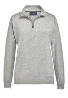 Taylor Ladies 1/4 Zip Jumper Womens Knitwear Brook Taverner Silver XS