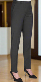 Torino Women's Slim Leg Suit Trousers Ladies Suit Trouser Brook Taverner Charcoal 6 Short