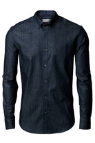 Torrance Men's Slim Fit Denim Shirt Mens Long Sleeve Shirts Nimbus Indigo Blue S