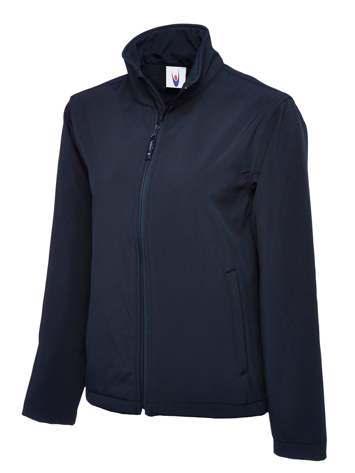 UC612: Unisex Classic Full Zip Softshell Jacket Mens Softshell Jackets Uneek Navy XS