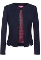 Vega Women's Collarless Suit Jacket Ladies Suit Jacket Brook Taverner Navy 6 Regular