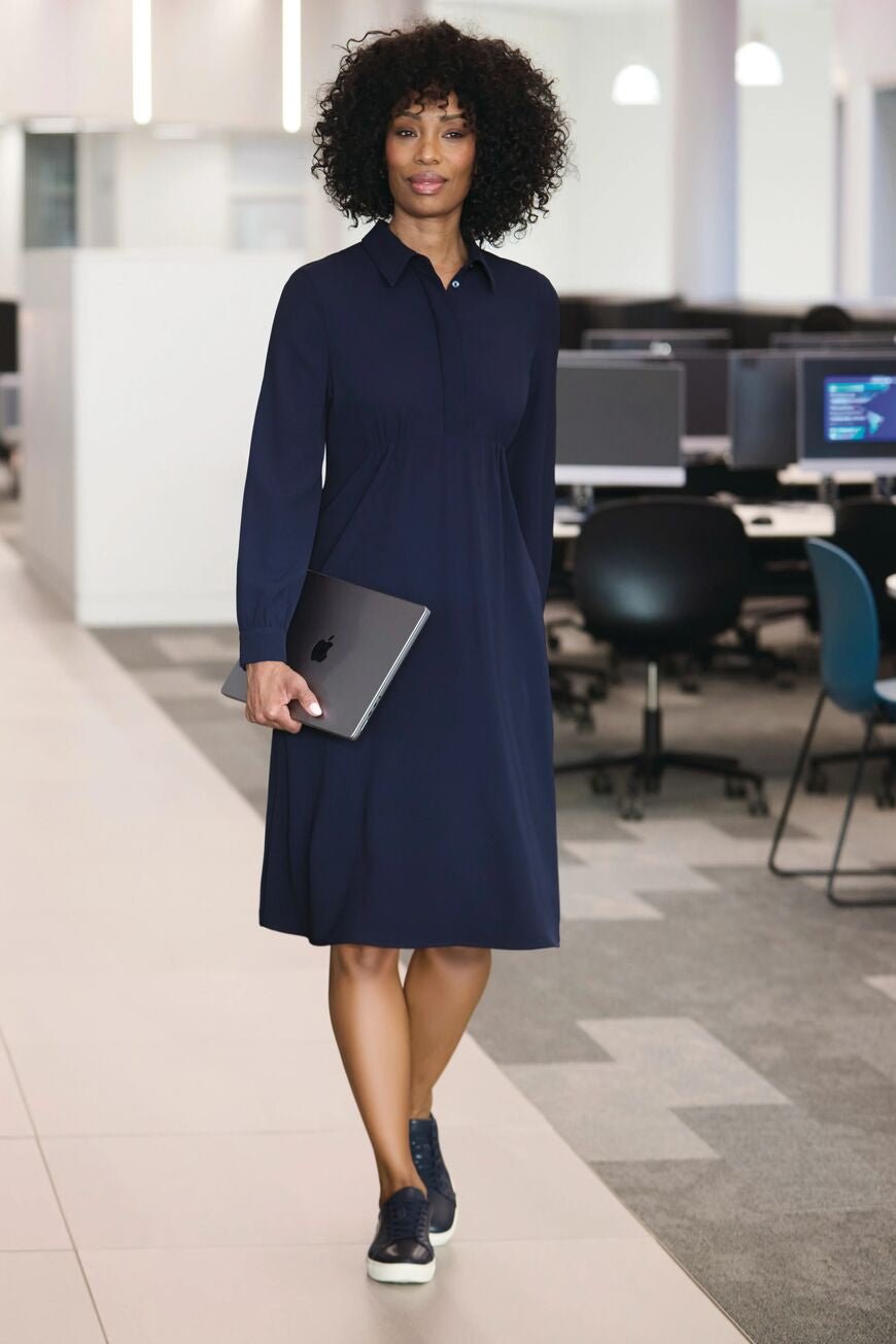 Virgo Shirt Dress Dresses Brook Taverner Navy 6 Regular
