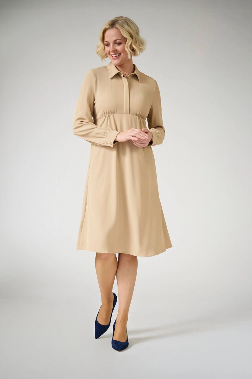 Virgo Shirt Dress Dresses Brook Taverner Sand 6 Regular