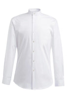 Volterra Slim Fit Mens Grandad Collar Shirt Mens Long Sleeve Shirts Brook Taverner