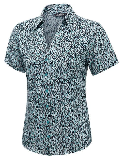 Willow Ladies Open Collar Blouse Blouses Vortex Designs