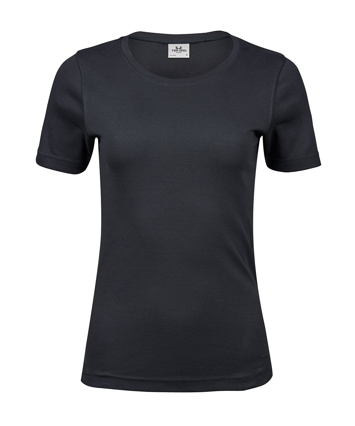Women’s (580) Organic Cotton Interlock T-Shirt Womens T-Shirts Tee Jays Dark Grey S