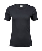 Women’s (580) Organic Cotton Interlock T-Shirt Womens T-Shirts Tee Jays Dark Grey S