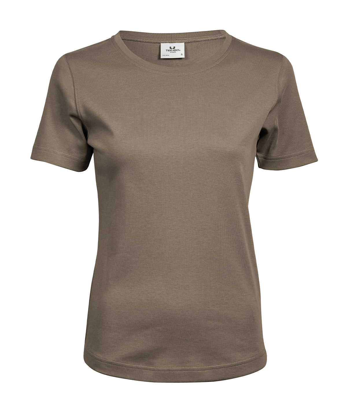 Women’s (580) Organic Cotton Interlock T-Shirt Womens T-Shirts Tee Jays Clay S