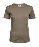 Women’s (580) Organic Cotton Interlock T-Shirt Womens T-Shirts Tee Jays Clay S