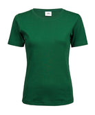 Women’s (580) Organic Cotton Interlock T-Shirt Womens T-Shirts Tee Jays Forest Green S