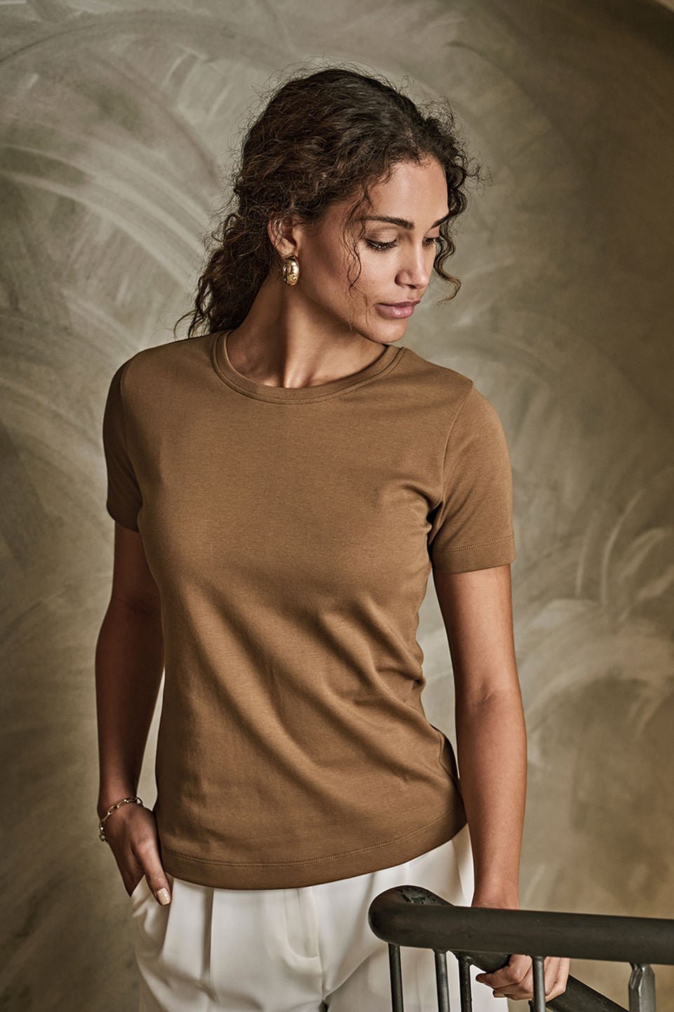 Women’s (580) Organic Cotton Interlock T-Shirt Womens T-Shirts Tee Jays