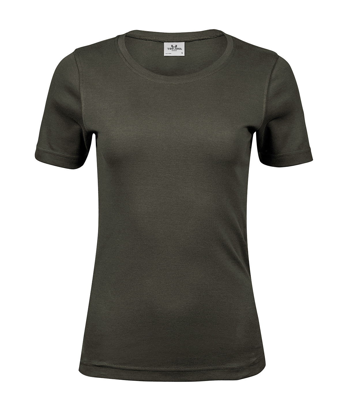 Women’s (580) Organic Cotton Interlock T-Shirt Womens T-Shirts Tee Jays Deep Green S