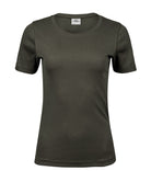 Women’s (580) Organic Cotton Interlock T-Shirt Womens T-Shirts Tee Jays Deep Green S