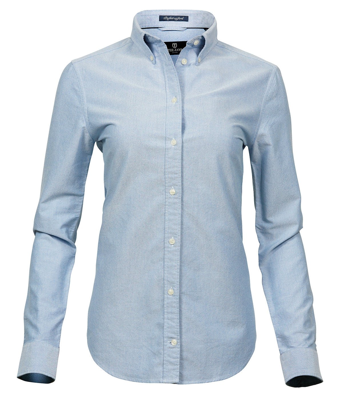 Women’s Perfect Oxford Shirt Womens Long Sleeve Shirts Tee Jays Light Blue XS