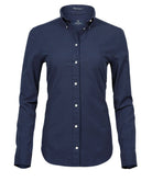 Women’s Perfect Oxford Shirt Womens Long Sleeve Shirts Tee Jays Navy XS