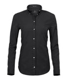 Women’s Perfect Oxford Shirt Womens Long Sleeve Shirts Tee Jays Black XS