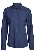 Women’s Premium Denim Shirt Womens Long Sleeve Shirts Tee Jays Blue Denim S