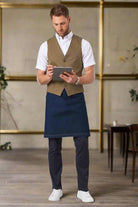 1726: Emilio Mens Check Pattern Waistcoat Mens Waistcoat Brook Taverner