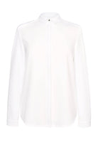 Capri Crepe de Chine Blouse Blouses Brook Taverner White 6