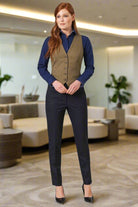 Paris Ladies Slim Fit Trouser Ladies Suit Trouser Brook Taverner Navy 4 Short (27")