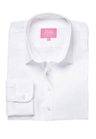 Albany Ladies Tailored Fit Oxford Shirt Womens Long Sleeve Shirts Brook Taverner White 6
