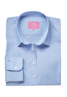 Albany Ladies Tailored Fit Oxford Shirt Womens Long Sleeve Shirts Brook Taverner Sky Blue 6
