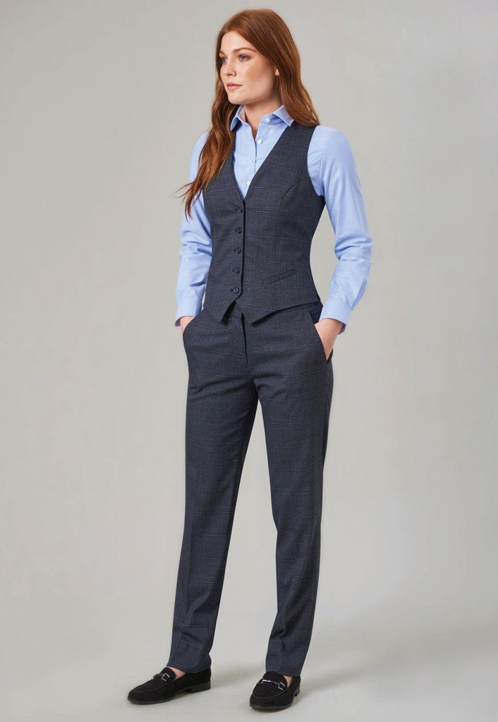 2364 - Stella Check Trouser - The Staff Uniform Company
