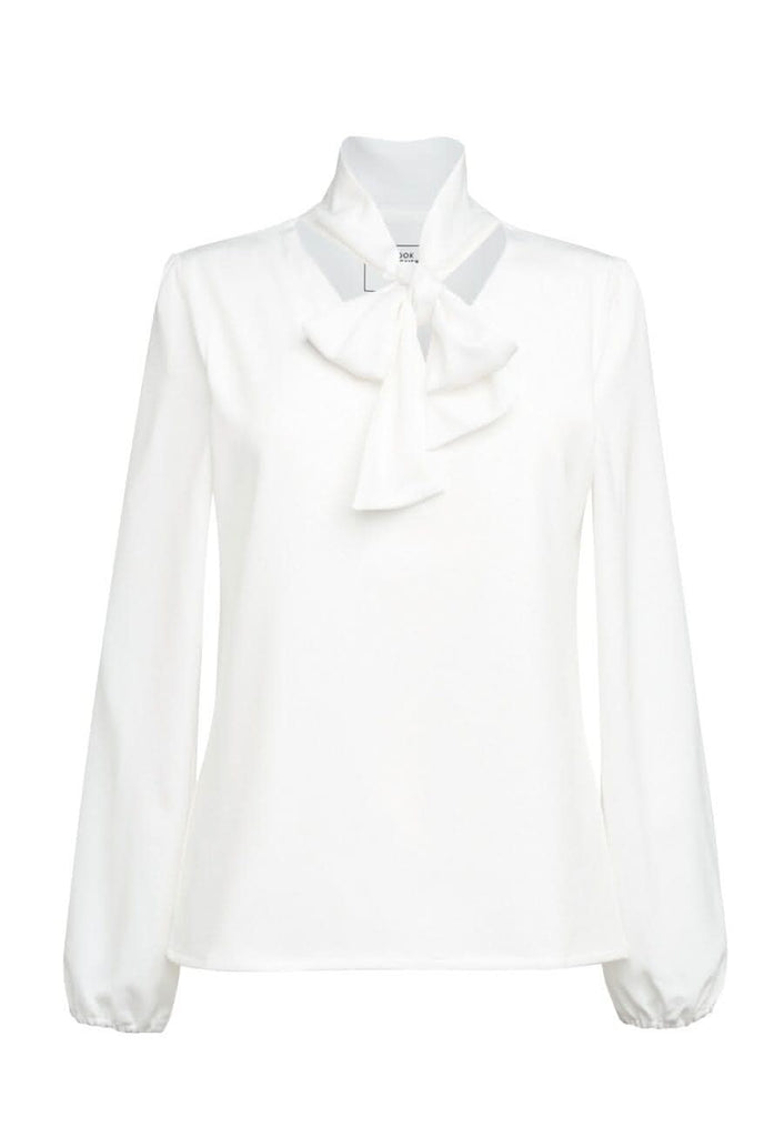 2368 - Andria L/S Tie Neck Blouse - The Staff Uniform Company