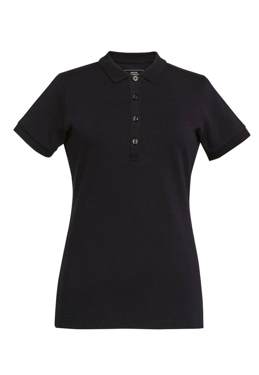 2372: Arlington Ladies Premium Cotton Polo Womens Polos Brook Taverner Black XS
