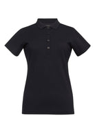 2373: Laurel Ladies Performance Polo Shirt Womens Polos Brook Taverner Black XS