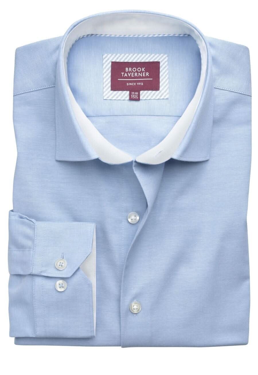 Reno Stretch Oxford Shirt Mens Long Sleeve Shirts Brook Taverner