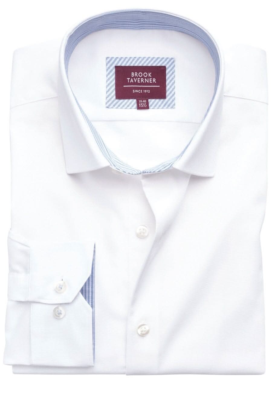 Reno Stretch Oxford Shirt Mens Long Sleeve Shirts Brook Taverner