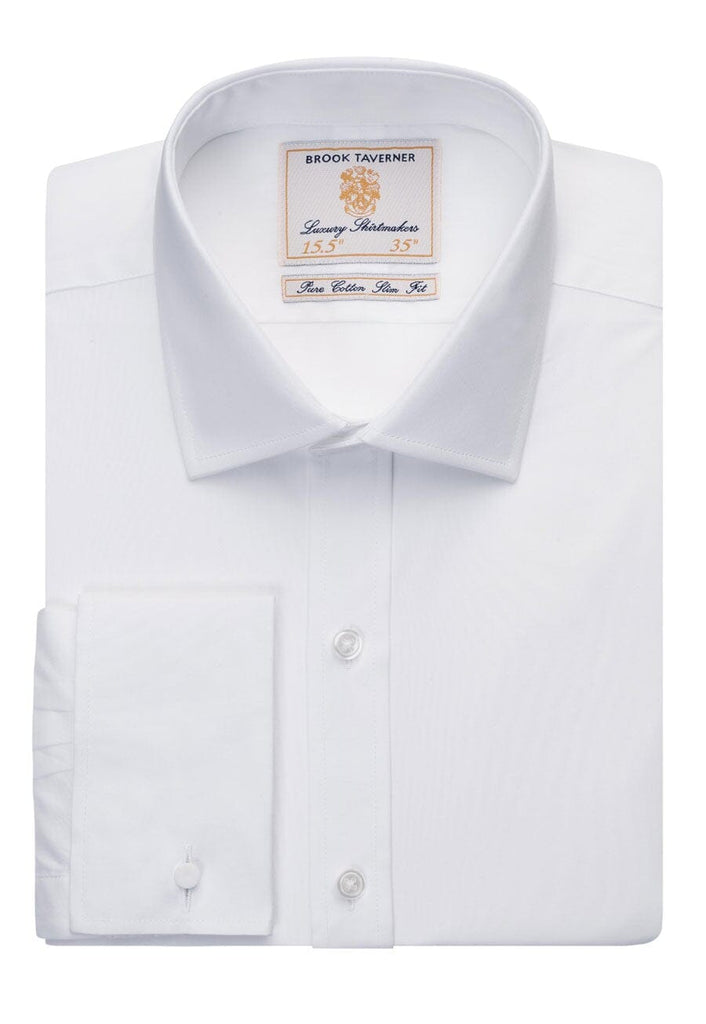 7643 - Chelford Slim Ft Shirt (Cotton Poplin) - The Staff Uniform Company