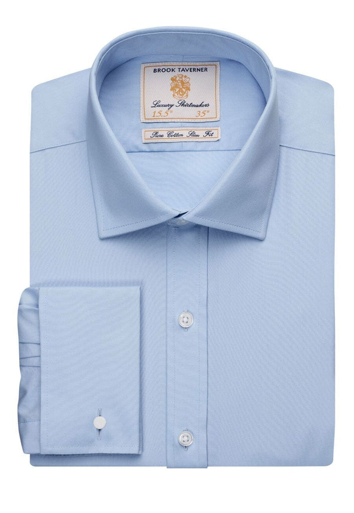 7643 - Chelford Slim Ft Shirt (Cotton Poplin) - The Staff Uniform Company