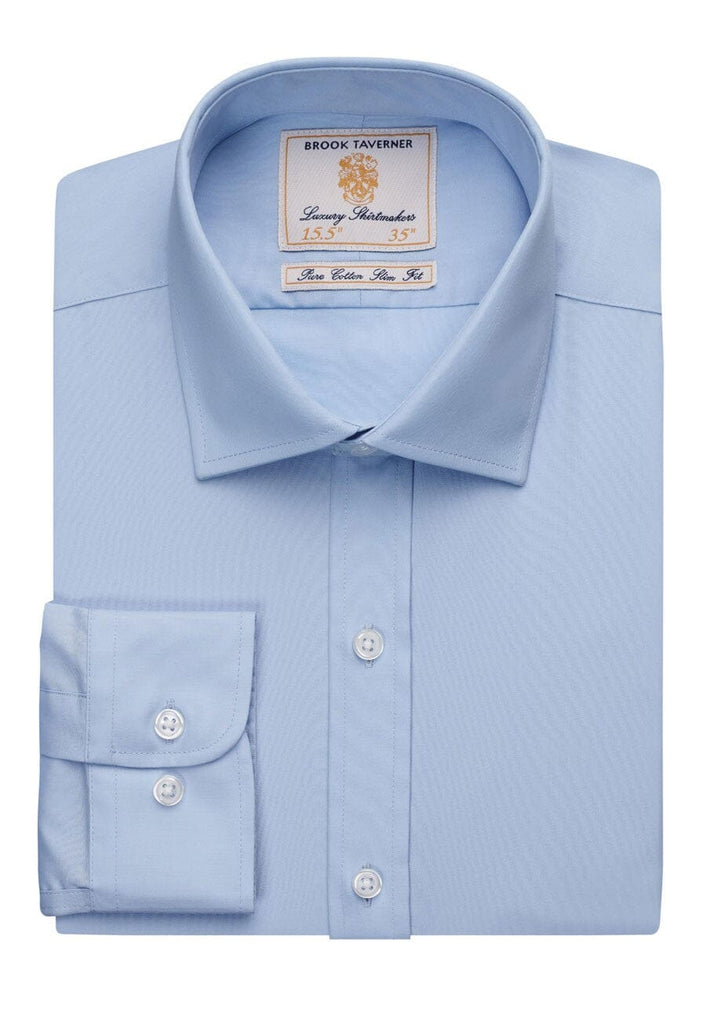 7762 - Chelsea Slim Fit Shirt (Cotton Poplin) - The Staff Uniform Company