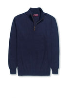 Dallas 1/4 Zip Mens Jumper Mens Knitwear Brook Taverner Navy XS
