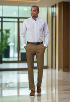 Miami Slim Fit Bright Mens Chino Mens Chinos Brook Taverner Tan 28" Short