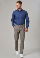 8934: Fabian Mens Slim Fit Checked Trouser Mens Suit Trouser Brook Taverner