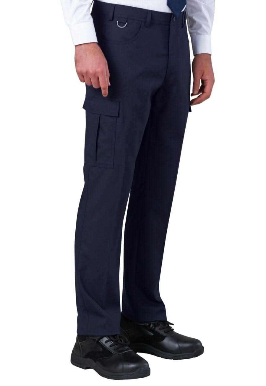 Tours Mens Cargo Trousers Mens Suit Trouser Brook Taverner Navy 28 Short (29.5")