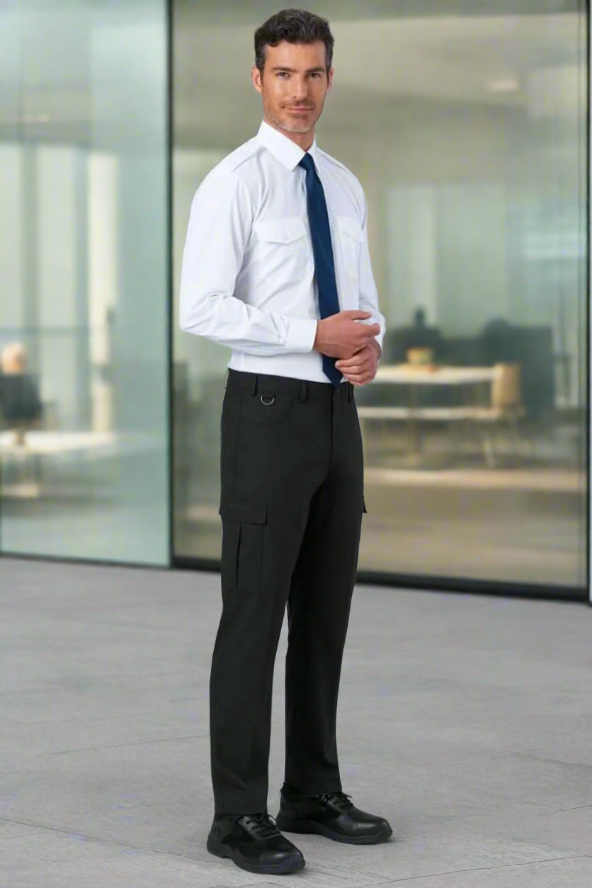 Tours Mens Cargo Trousers Mens Suit Trouser Brook Taverner Charcoal 28 Short (29.5")