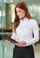 Albany Ladies Tailored Fit Oxford Shirt Womens Long Sleeve Shirts Brook Taverner