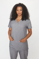 Ari Ladies Simki Scrub Top Scrubs Behrens Charcoal 2XS