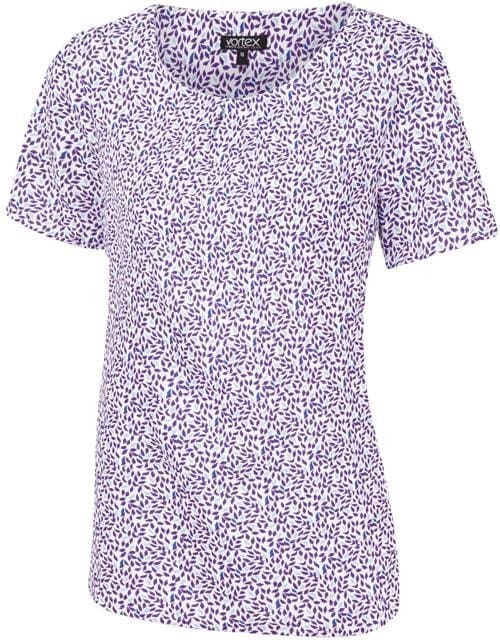 Ava Ladies Tuck Neck Blouse Blouses Vortex Designs Berry 6