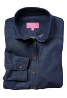 Banff Denim Look Ladies Shirt Womens Long Sleeve Shirts Brook Taverner Denim 6