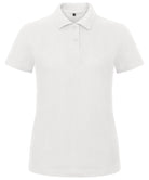 B306F: Womens Piqu Polo Shirt Womens Polos B&C White XS